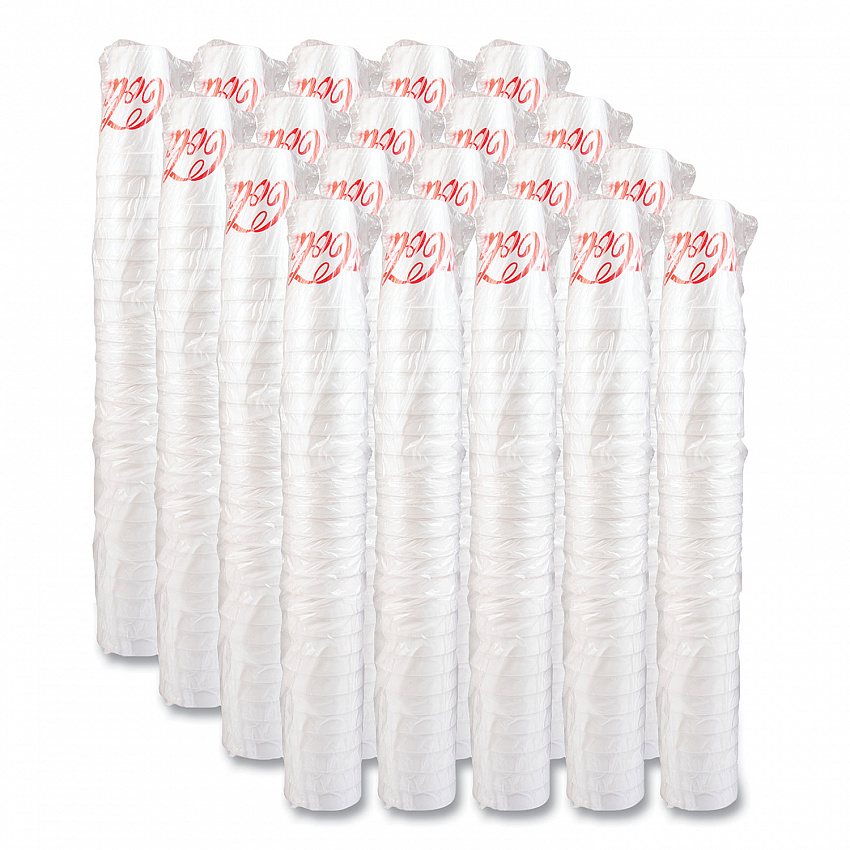 Coca-Cola Foam Cups, 32 oz, White/Red, 25/Bag, 20 Bags/Carton (32TJ32C)