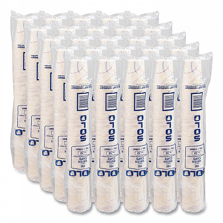 Paper Water Cups, ProPlanet Seal, 5 oz, Meridian Design, 100/Sleeve, 25 Sleeves/Carton (52MD)