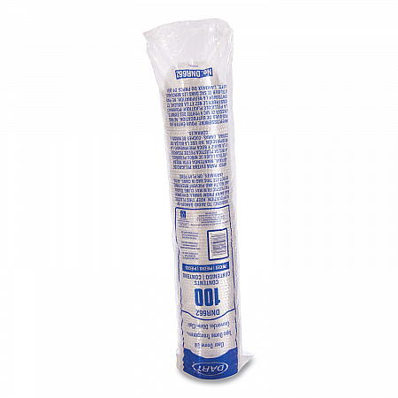 Plastic Dome Lid, No-Hole, Fits 9 oz to 22 oz Hot Cups, Clear, 100/Sleeve, 10 Sleeves/Carton (DNR662)