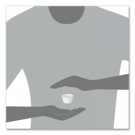Paper Portion Cups, ProPlanet Seal, 1.25 oz, White, 250/Bag, 20 Bags/Carton (125U)