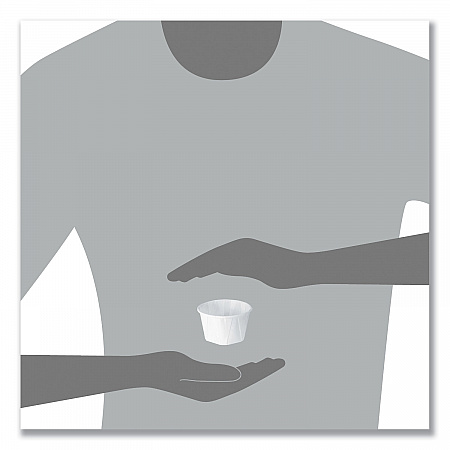 Paper Portion Cups, ProPlanet Seal, 3.25 oz, White, 250/Bag, 20 Bags/Carton (325)