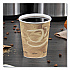 Single Sided Poly Paper Hot Cups, 10 oz, Mistique Design, 50/Bag, 20 Bags/Carton (370MS)