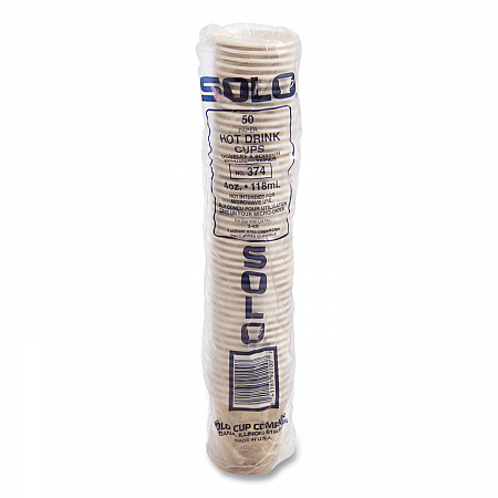 Single Sided Poly Paper Hot Cups, 4 oz, Mistique Design, 1,000/Carton (374MS)