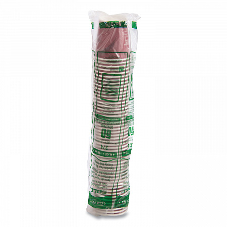 Single-Sided Poly Paper Hot Cups, 4 oz, Bistro Design, 50/Pack, 20 Packs/Carton (374SI)