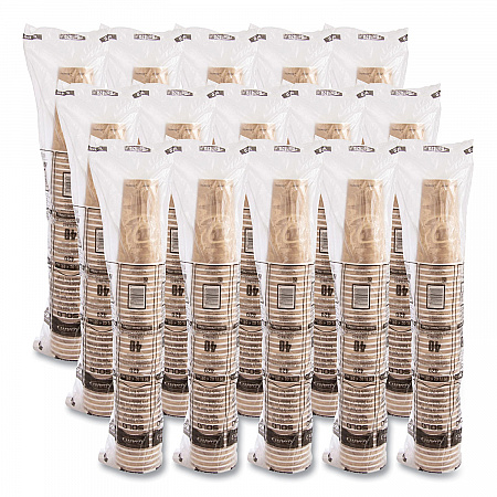 Single Sided Poly Paper Hot Cups, 20 oz, Mistique Design, 40/Bag, 15 Bags/Carton (420MS)
