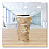 Single Sided Poly Paper Hot Cups, 20 oz, Mistique Design, 40/Bag, 15 Bags/Carton (420MS)