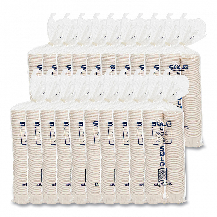 Paper Portion Cups, ProPlanet Seal, 5.5 oz, White, 250/Bag, 20 Bags/Carton (550)