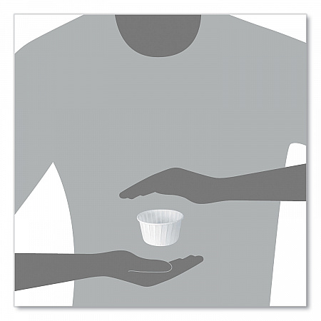 Paper Portion Cups, ProPlanet Seal, 5.5 oz, White, 250/Bag, 20 Bags/Carton (550)