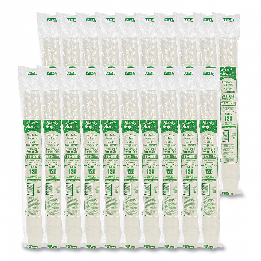 Conex Complements Portion/Medicine Cups, 5.5 oz, Plastic, Translucent, 125/Bag, 20 Bags/Carton (550PC)