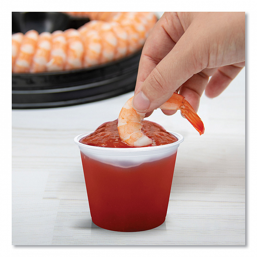 Conex Complements Portion/Medicine Cups, 5.5 oz, Plastic, Translucent, 125/Bag, 20 Bags/Carton (550PC)