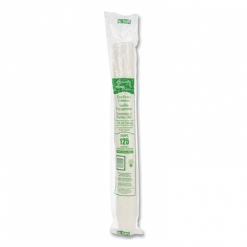 Conex Complements Portion/Medicine Cups, 5.5 oz, Plastic, Translucent, 125/Bag, 20 Bags/Carton (550PC)