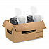 OctaView Hinged-Lid Hot Food Containers, 6.3 x 3.1 x 1.5, Black/Clear, Plastic, 200/Carton (806011PP94)