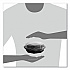 OctaView Hinged-Lid Hot Food Containers, 6.3 x 1.2 x 1.2, Black/Clear, Plastic, 200/Carton (806012PP94)