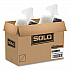 Creative Carryouts Hinged Plastic Hot Deli Boxes, 28 oz, 7.87 x 5.4 x 3, Black/Clear, 200/Carton (846622PS94)