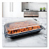 Hinged-Lid Dinner Box, 64 oz, 11.5 x 8.1 x 3, Black/Clear, Plastic, 100/Carton (919017PM94)