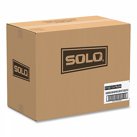 Hinged-Lid Dinner Box, 3 Compartments, 32 oz, 11.5 x 8.1 x 3, Black/Clear, Plastic, 100/Carton (919019PM94)