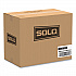 Hinged-Lid Dinner Box, 3 Compartments, 32 oz, 11.5 x 8.1 x 3, Black/Clear, Plastic, 100/Carton (919019PM94)