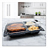 Hinged-Lid Dinner Box, 3 Compartments, 32 oz, 11.5 x 8.1 x 3, Black/Clear, Plastic, 100/Carton (919019PM94)