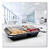 Hinged-Lid Dinner Box, 3 Compartments, 32 oz, 11.5 x 8.1 x 3, Black/Clear, Plastic, 100/Carton (919019PM94)
