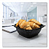 PresentaBowls Pro Black Square Bowls, 64 oz, 8.5 x 8.5 x 3.3, Plastic, 63/Bag, 4 Bags/Carton (B64SB)