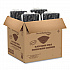 PresentaBowls Pro Black Square Bowls, 64 oz, 8.5 x 8.5 x 3.3, Plastic, 63/Bag, 4 Bags/Carton (B64SB)
