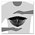 PresentaBowls Pro Black Square Bowls, 64 oz, 8.5 x 8.5 x 3.3, Plastic, 63/Bag, 4 Bags/Carton (B64SB)