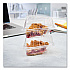 Showtime Clear Hinged Containers, Pie Wedge, 6.67 oz, 6.1 x 5.6 x 3, Clear, Plastic, 125/Pack, 2 Packs/Carton (C54HT1)