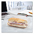 Showtime Clear Hinged Containers, Hoagie Container, 29.9 oz, 5.1 x 9.9 x 3.5, Clear, Plastic, 100/Bag, 2 Bags/Carton (C99HT1)