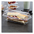 Showtime Clear Hinged Containers, Hoagie Container, 29.9 oz, 5.1 x 9.9 x 3.5, Clear, Plastic, 100/Bag, 2 Bags/Carton (C99HT1)