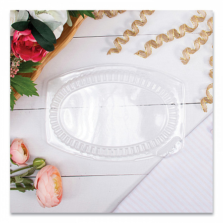 Dome Covers for Dinnerware, Clear, Plastic, 125/Bag, 4 Bags/Carton (CL9PR)