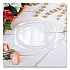 Dome Covers for Dinnerware, Clear, Plastic, 125/Bag, 4 Bags/Carton (CL9PR)