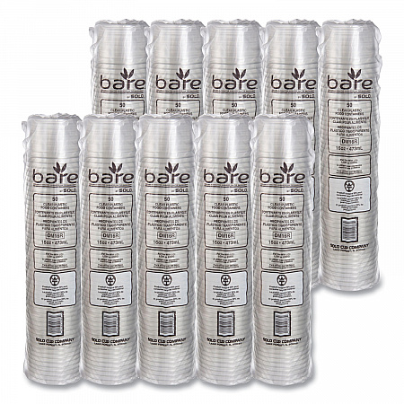 Bare Eco-Forward RPET Deli Containers, ProPlanet Seal, 16 oz, 4.6