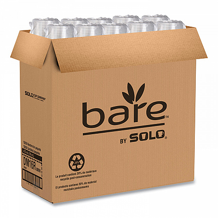 Bare Eco-Forward RPET Deli Containers, ProPlanet Seal, 16 oz, 4.6