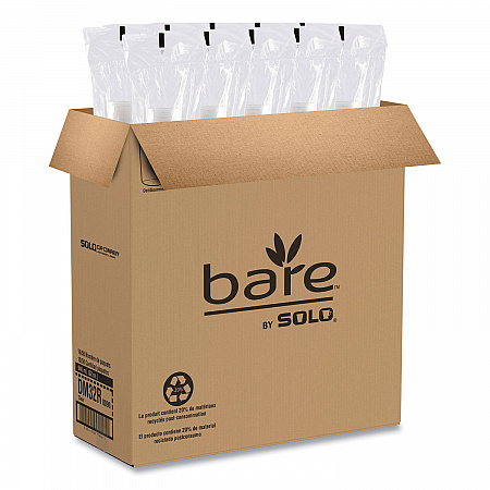 Bare Eco-Forward RPET Deli Containers, ProPlanet Seal, 32 oz, Clear, Plastic, 50/Pack, 10/Carton (DM32R)