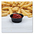 Portion Containers, 1.5 oz, Plastic, Black, 250/Bag, 10 Bags/Carton (P150BLK)