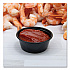 Portion Containers, 1.5 oz, Plastic, Black, 250/Bag, 10 Bags/Carton (P150BLK)