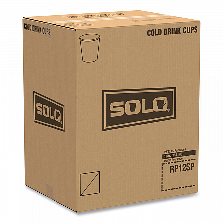Double-Sided Poly (DSP) Paper Cold Cups, 12 oz, White, 2,000/Carton (RP12SP2050)