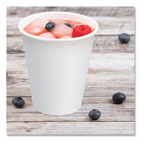 Double-Sided Poly (DSP) Paper Cold Cups, 12 oz, White, 2,000/Carton (RP12SP2050)