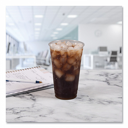 Ultra Clear PETE Cold Cups, 24 oz, Plastic, Clear, 50/Sleeve, 12 Sleeves/Carton (TD24)