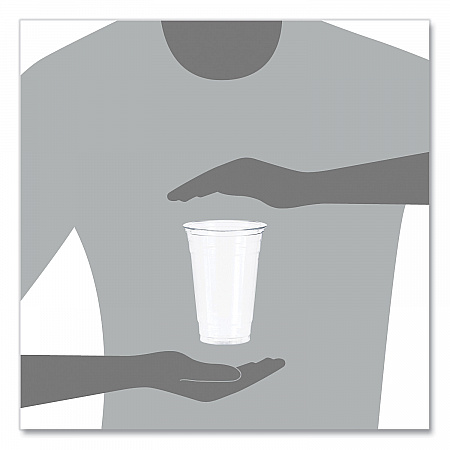 Ultra Clear Cups, 20 oz, Plastic, 50/Bag, 12 Bags/Carton (TP20)