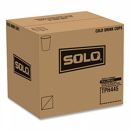 Double Sided Poly (DSP) Paper Cold Cups, 44 oz, White, 500/Carton (TPH445P2050)