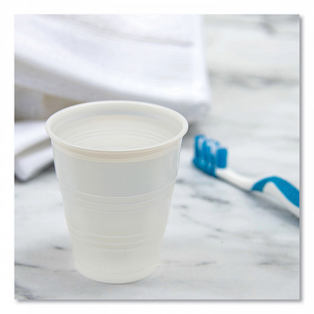 High-Impact Polystyrene Cold Cups, 5 oz, Plastic, Translucent, 100/Pack (Y5PK)
