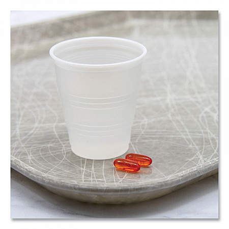 High-Impact Polystyrene Cold Cups, 5 oz, Plastic, Translucent, 100/Pack (Y5PK)