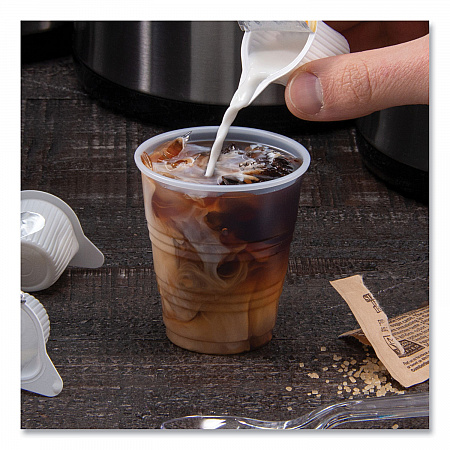 High-Impact Polystyrene Cold Cups, 5 oz, Plastic, Translucent, 100/Pack (Y5PK)