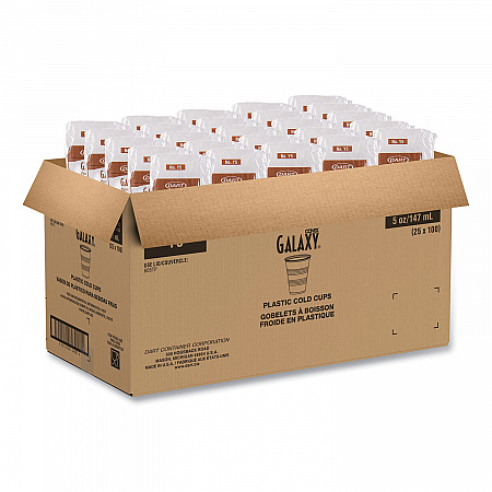 High-Impact Polystyrene Cold Cups, 5 oz, Plastic, Translucent, 100/Pack (Y5PK)