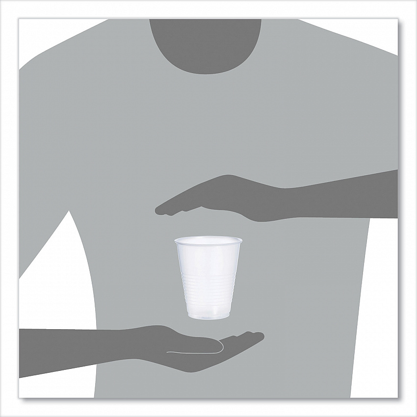 High-Impact Polystyrene Squat Cold Cups, 12 oz, Plastic, Translucent, 50/Sleeve, 20 Sleeves/Carton (Y12S)