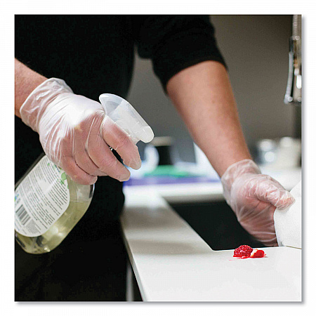 Industrial Vinyl Gloves, Powder-Free, Small, 3 mil Thick, 9.5