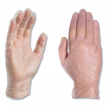 Industrial Vinyl Gloves, Powder-Free, Small, 3 mil Thick, 9.5
