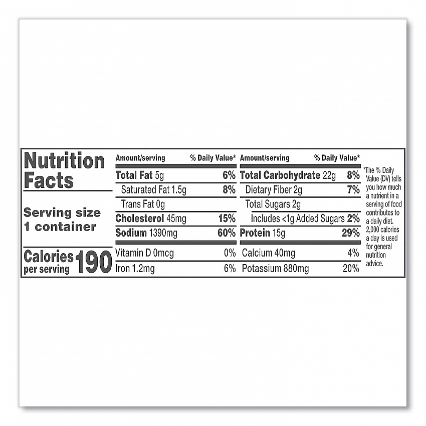 Chunky Classic Chicken Noodle Bowl,15.25 oz Bowl, 8/Carton (35100003)