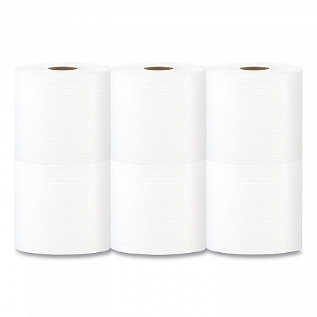 Tuff-Job Spunlace Towels, Centerpull Roll, 8 x 13, White, 369 Sheets/Roll, 6/Carton (W601)